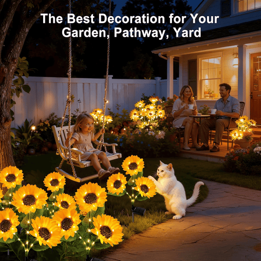 🌞27.6 " Solar LED Sunflower Garden Lights